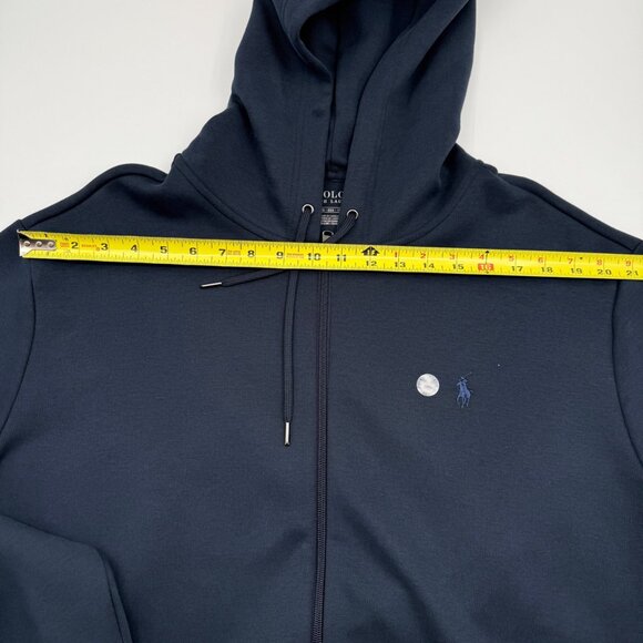 NWT Polo Ralph Lauren Full Zip Fleece Hoodie Men’s XXL Navy Pony Logo Casual - Picture 9 of 11